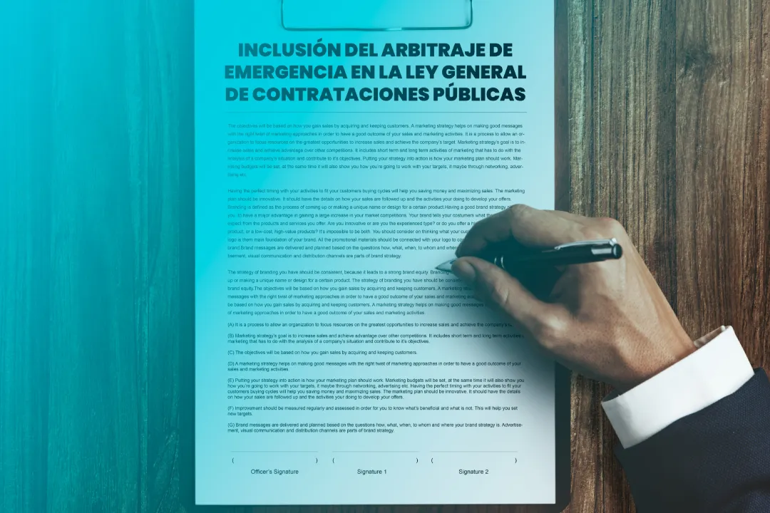 La inclusión del arbitraje de emergencia en la Ley General de Contrataciones Públicas